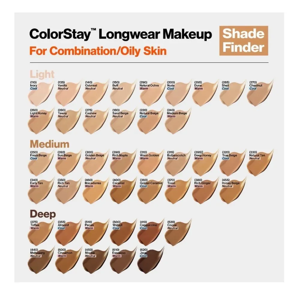 Color Stay makeup for normal/dry skin,Cinnamon SPF 20 600 vitamin E